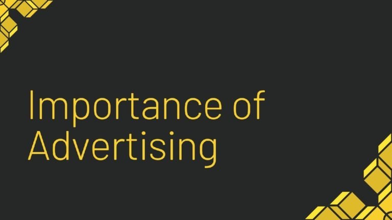 Importance of Advertising