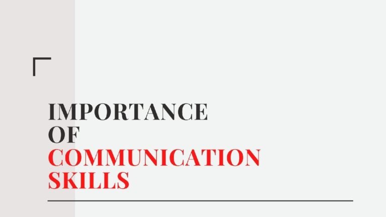 Importance of Communication Skills