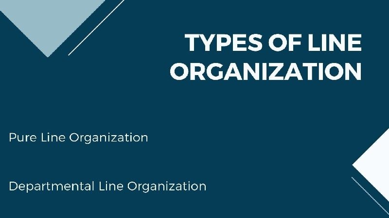 Types of line organization
